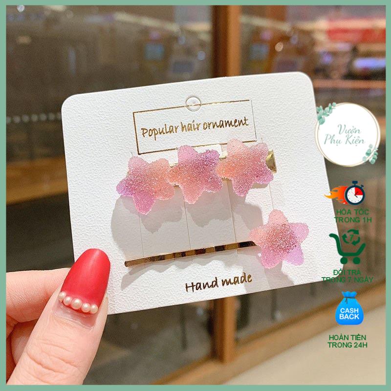 Set 2 kẹp tóc dễ thương phong cách Hàn Quốc cho phái nữ