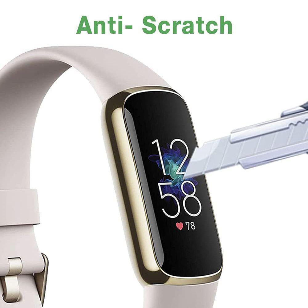 BTLIMER Set 5 MiếNg DáN Trong SuốT BảO Vệ MàN HìNh ĐồNg Hồ Fitbit Luxe