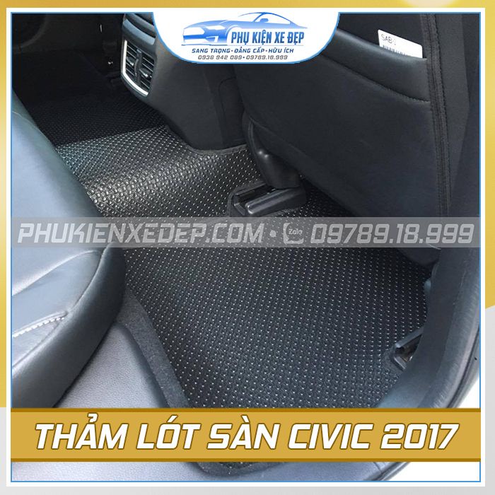 Thảm lót sàn ô tô Kata⚡CAO CẤP⚡  cao su Thái Lan cho xe Honda Odyssey/ Jazz / HRV / CRV / Civic / City / Brio /Accord