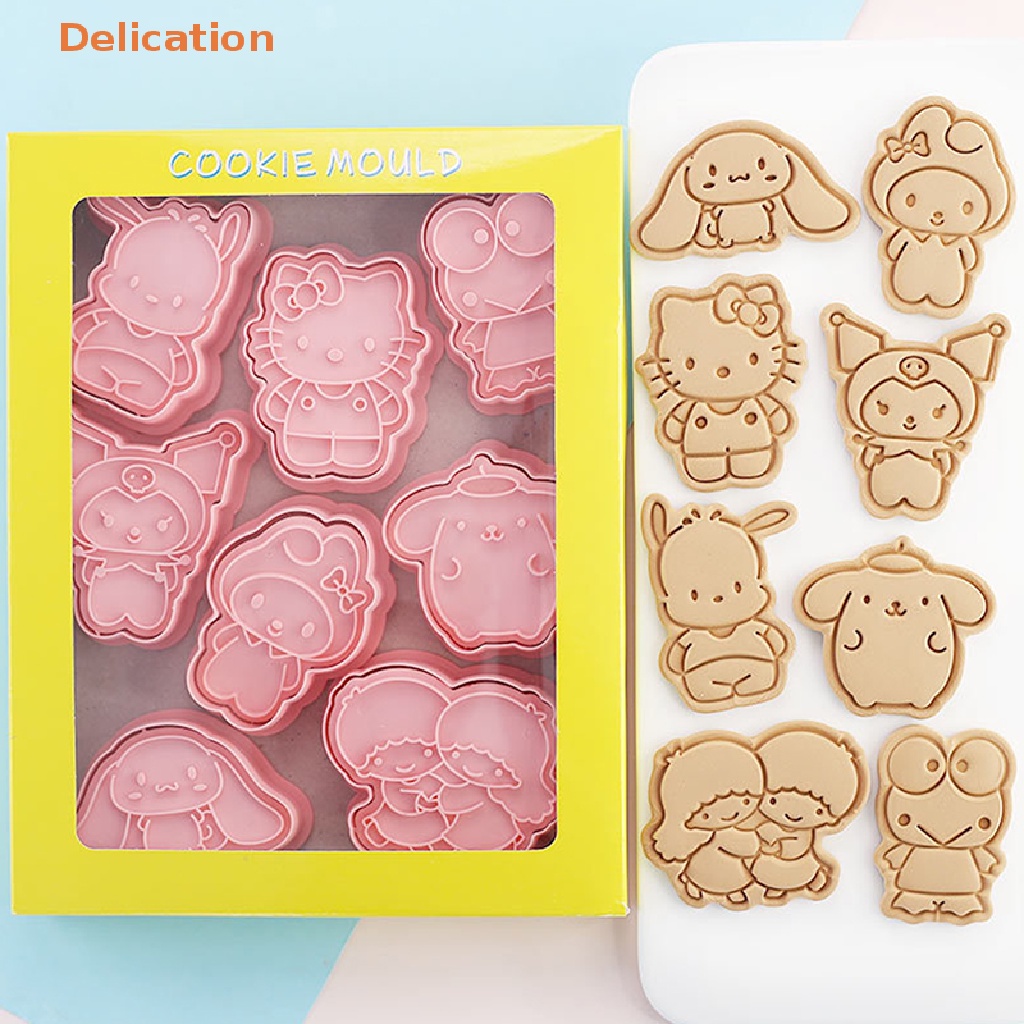 [Delication] 8Pcs/set Cartoon Biscuit Mold Cookie Mold DIY Cookie Cake Decorag Tool