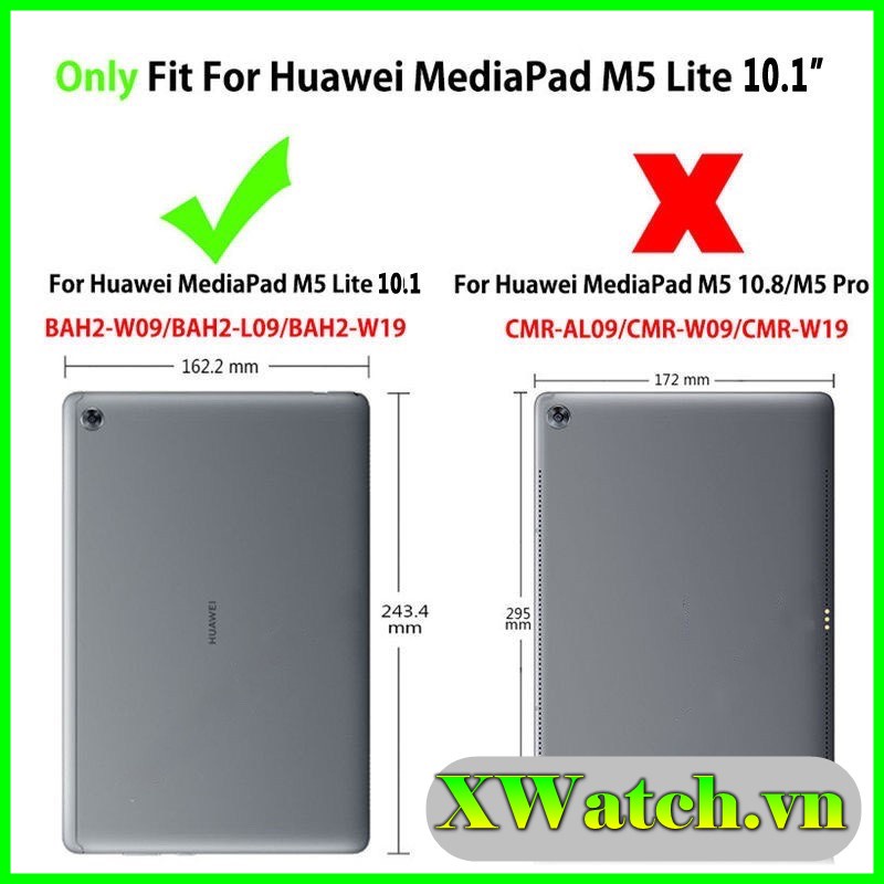 Bao da xoay cho Máy tính bảng Huawei M5 lite (10.1-inch) 2018