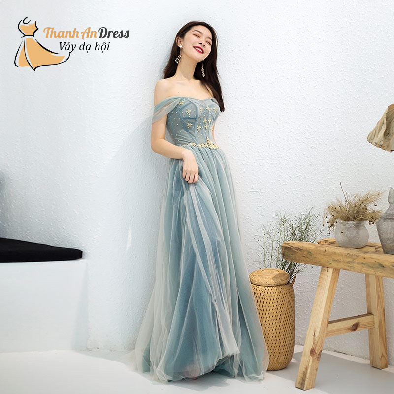 Váy dạ hội dự tiệc kỷ yếu đầm xòe công chúa xinh xỉu.