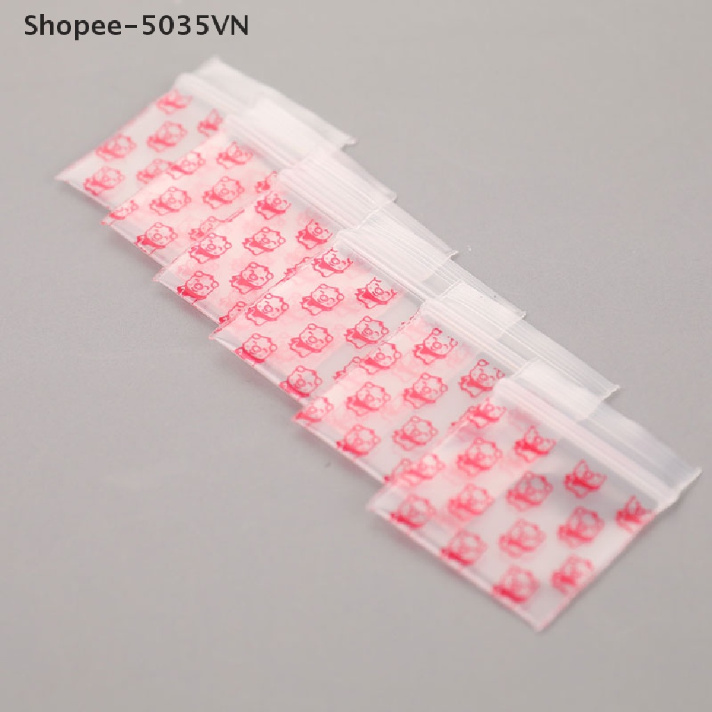 Set 100 Túi Zip Nhựa Mini Đựng Thuốc akindofstar1.vn