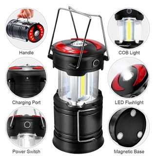 Đèn led cắm trại siêu sáng 4 chế độ chống thấm nước tiện dụng
