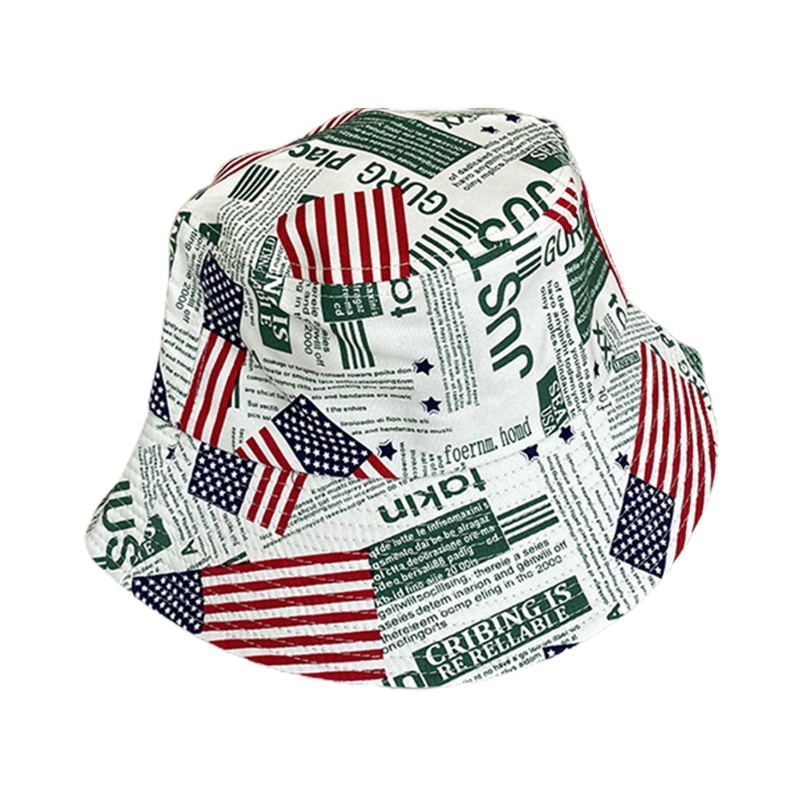 Nón Tai Bèo Họa Tiết Giấy Báo Graffiti Thời Trang Sành Điệu