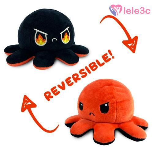 {HOT} 2021 facebook octopus stuffed toy Bạch tuộc nhồi bông cảm xúc - Reversible Octopus/Bạch Tuộc Đồ Chơi Nhồi Bông lele3c