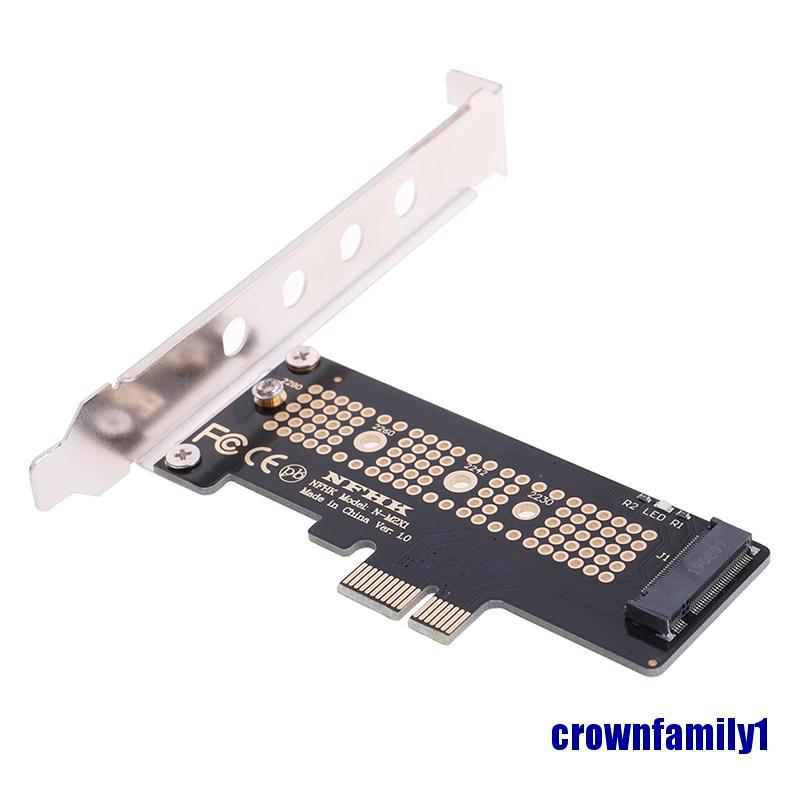 < Crownfamily1 > X4 X2 M.2 Ngff Ssd Sang Pcie X1 Converter Card Adapter Pcie X1 To M.2