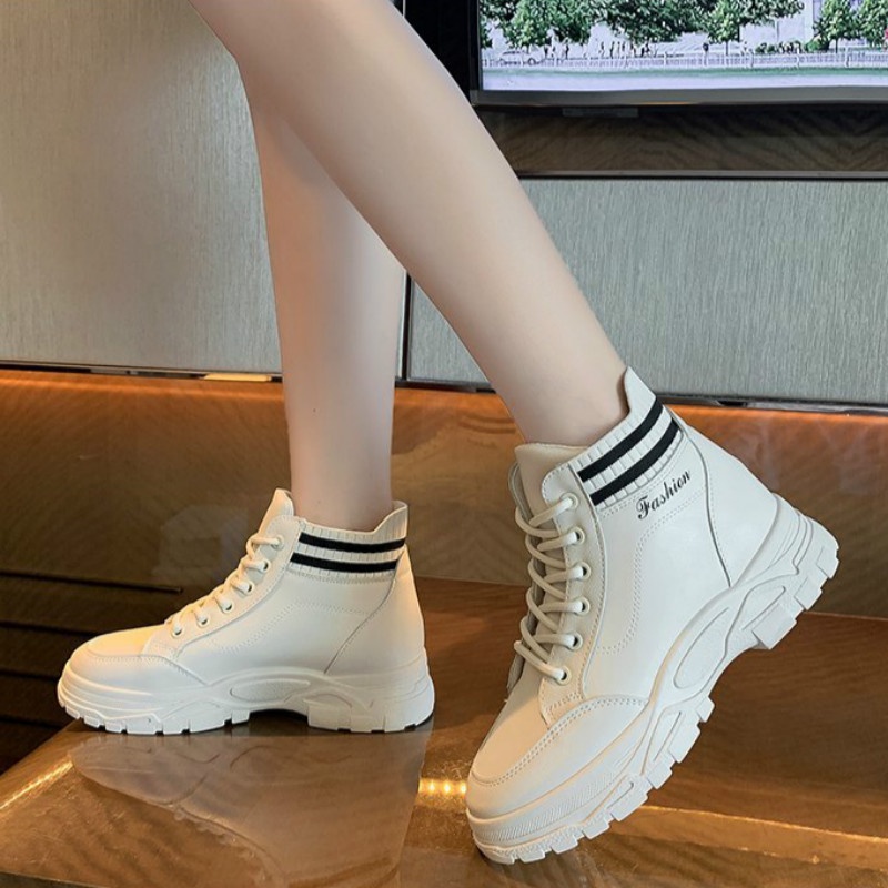 IELGY Giày Bốt Cổ Thấp Đế Bằng Chống Trượt Thời Trang Cho Nữ