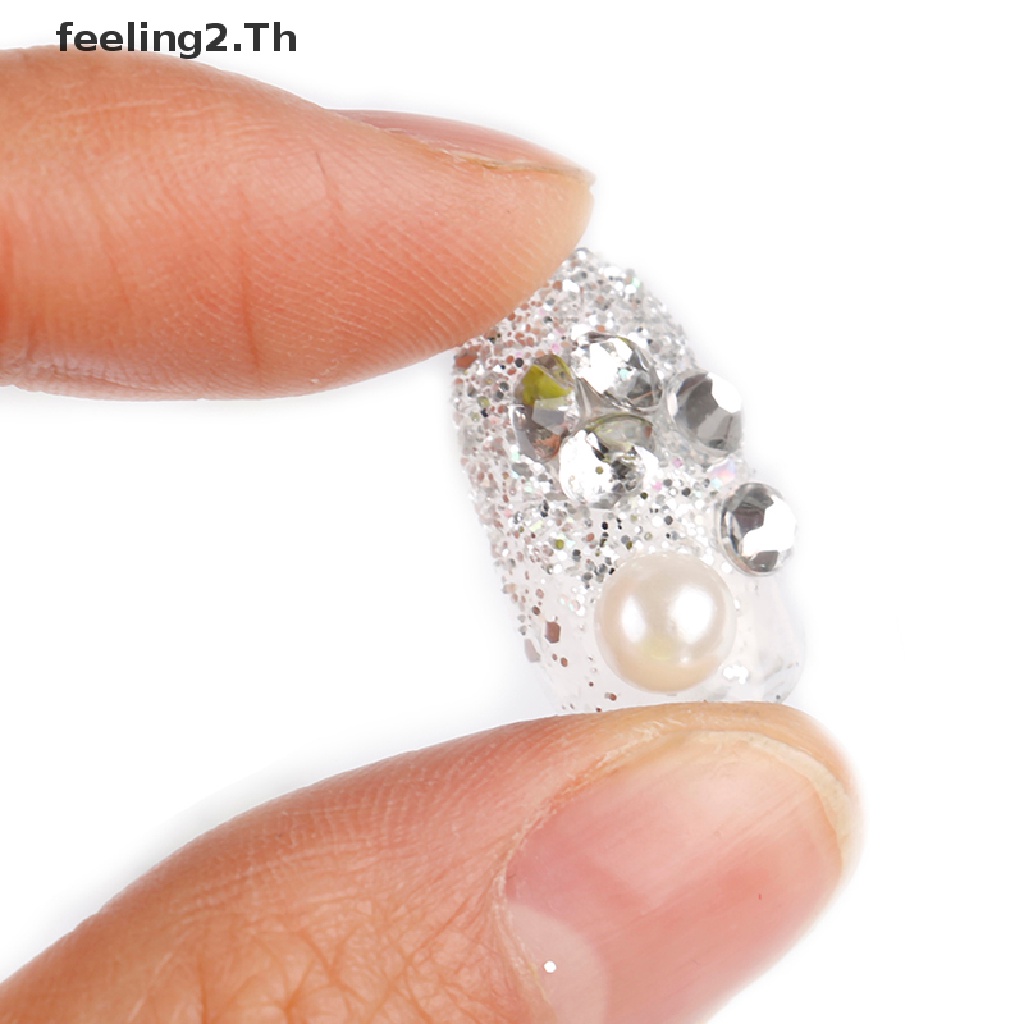 (Hàng Mới) Móng Tay Giả 24 3D Cho Đám Cưới