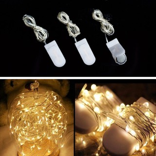 Đèn LED dây dài 3m , gồm 30 đèn LED chạy bằng pin , dùng trong trang trí tiệc cưới