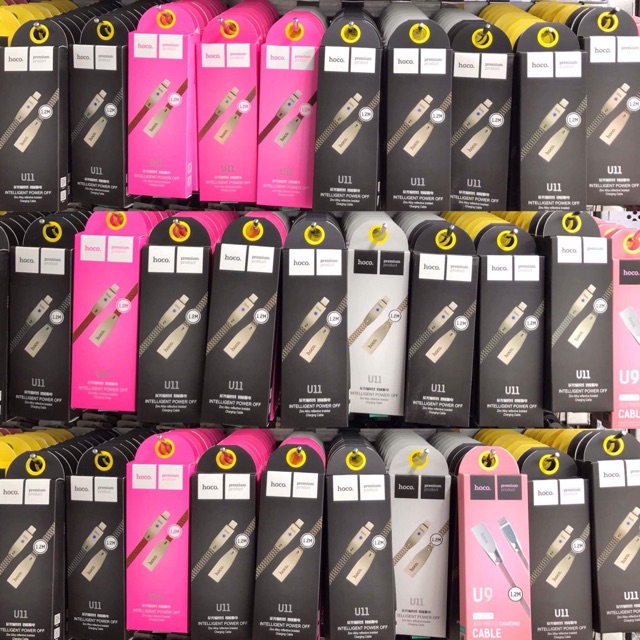 Cáp Sạc nhanh tự ngắt cho Iphone Ipad chống rối chống đứt Hàng chính hãng Hoco U11 có đèn led BH ba tháng lỗi đổi mới | BigBuy360 - bigbuy360.vn
