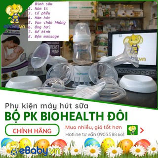 Phụ Kiện Máy Hút Sữa Biohealth Đôi Bán Lẻ Phụ Kiện Van Chân Không 1 Chiều