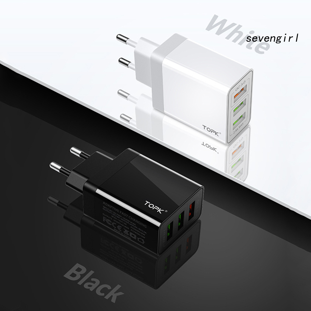 TOPK Củ Sạc Nhanh Qc3.0 3 Cổng Usb 30w