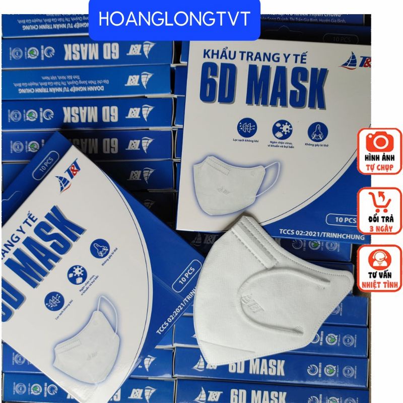 KHẨU TRANG Y TẾ 6D MASK T&amp;T (Set 50 cái)