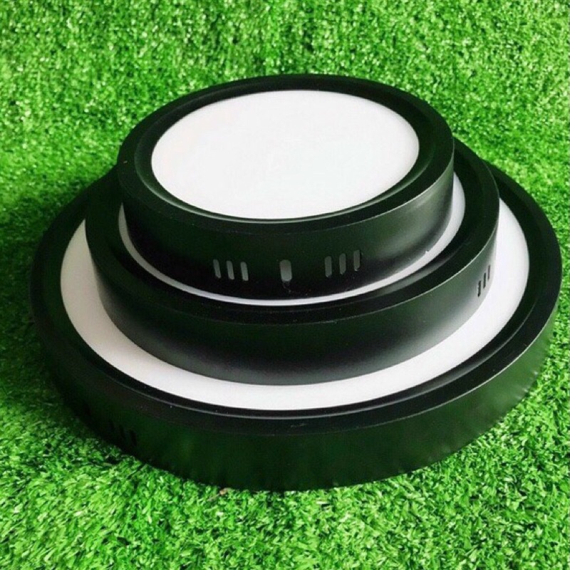 Đèn ốp trần nổi viền đen vuông tròn 12w 18w 24w