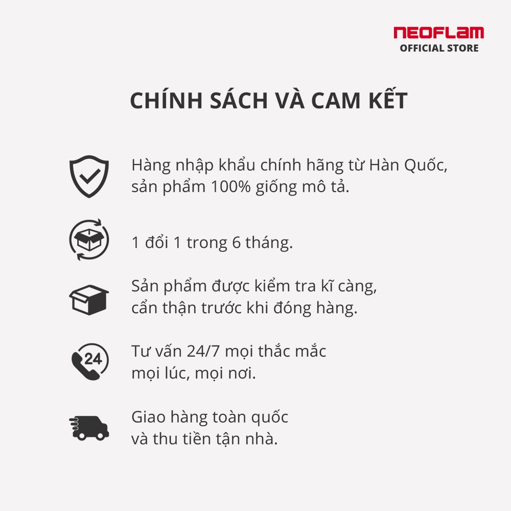 [Mã BMBAU300 giảm 10% đơn 499K] Nồi de Chef Neoflam size 24cm, tráng gốm, chống dính, giữ nhiệt an toàn ECDCC24