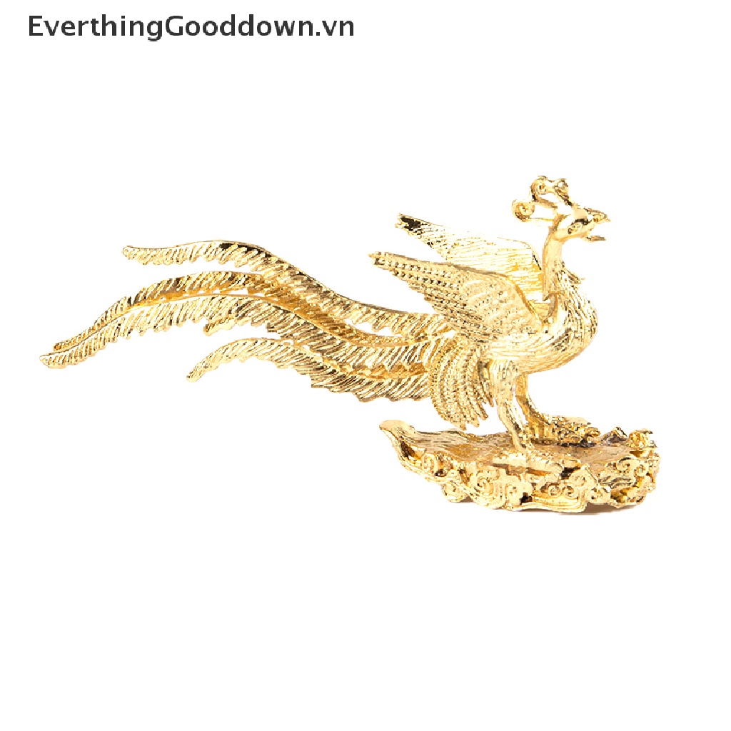 Everthinggooddown Đế Đốt Trầm Hương Mini Hình Tượng Phượng Hoàng Vàng Trang Trí Nhà Cửa