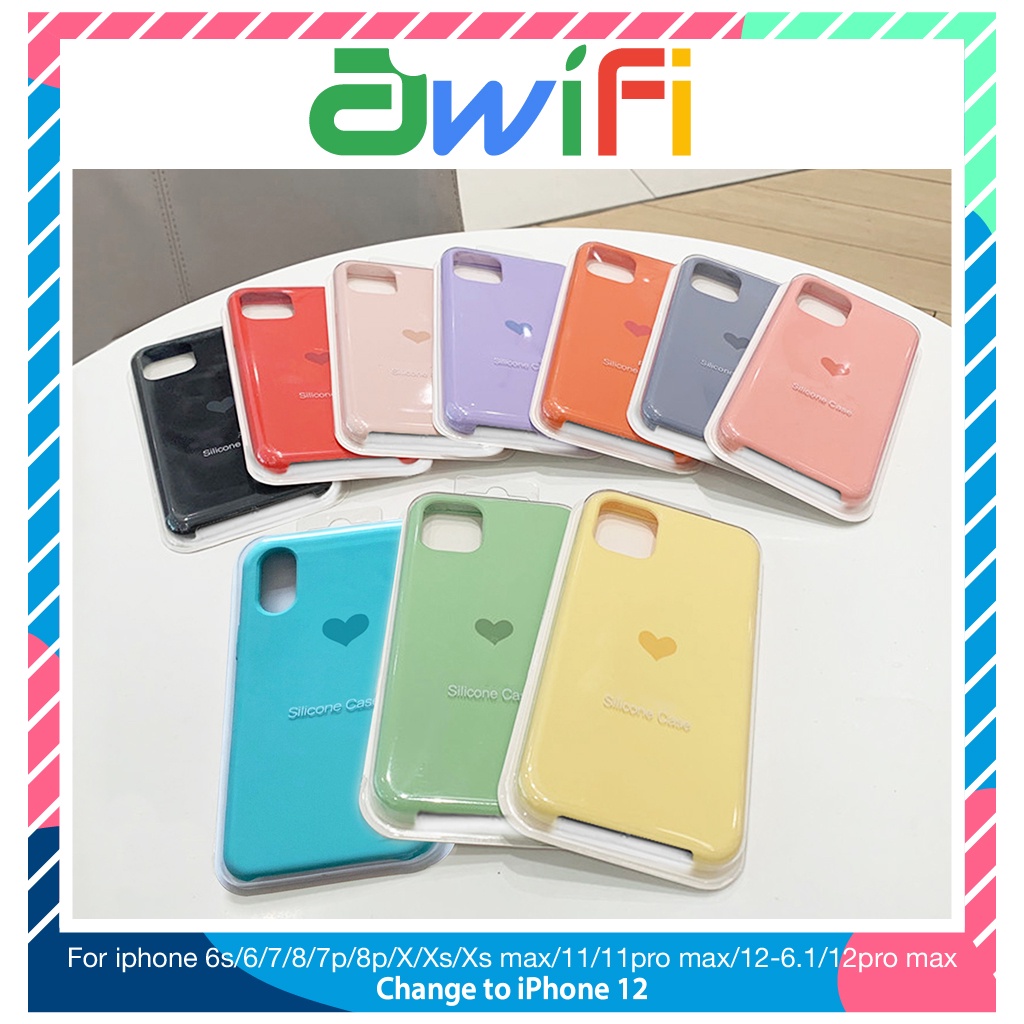 Ốp lưng iphone chống bẩn Tim 5/5s/6/6plus/6s/6splus/7/7plus/8/8plus/x/xr/xs/11/12/pro/max/plus/promax - Awifi Case GT-B