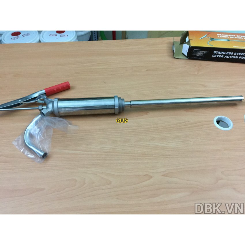 Bơm tay thùng phuy bằng Inox cao cấp DBK JW-490S