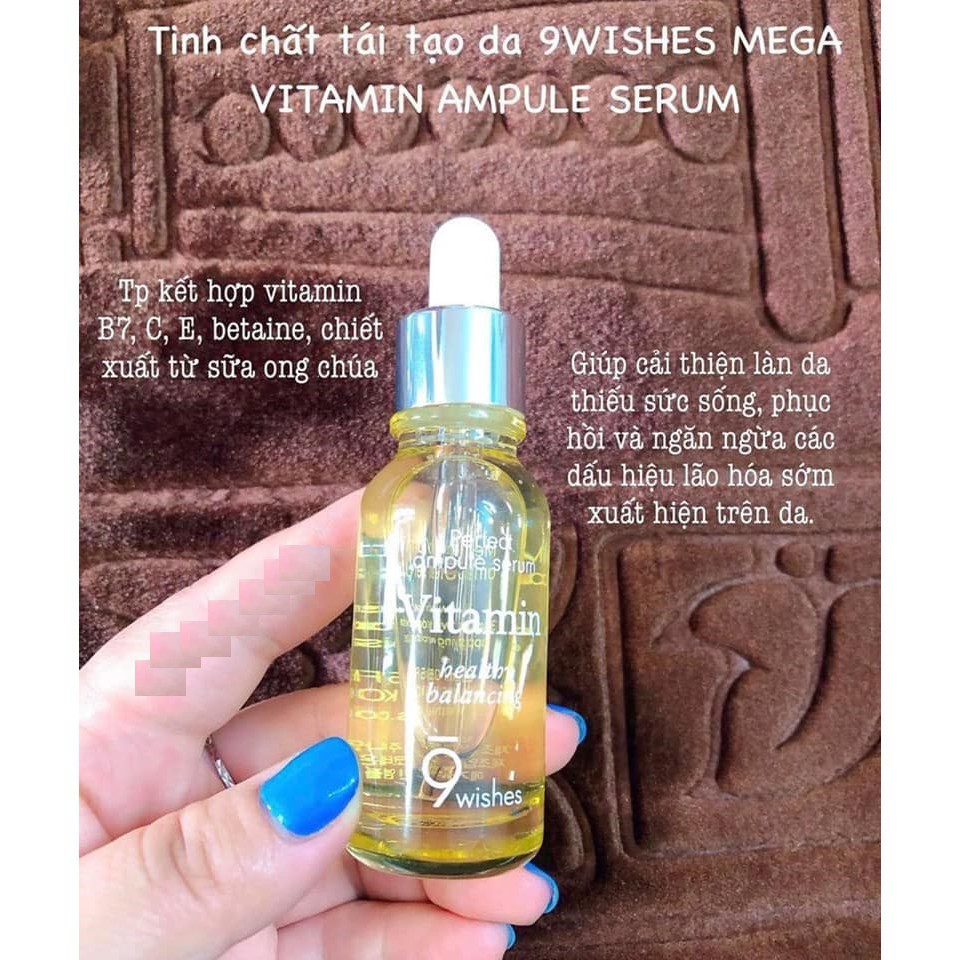 Tinh Chất Serum 9Wishes Ampule Serum Cấp Ẩm, Dưỡng Trắng, Chống Lão Hóa, Giảm mụn, Làm Dịu Da 25ml | BigBuy360 - bigbuy360.vn