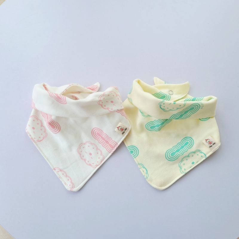 [Set 2c]Khăn Yếm tam giác chất cotton Hàn  cho bé trai.bé gái