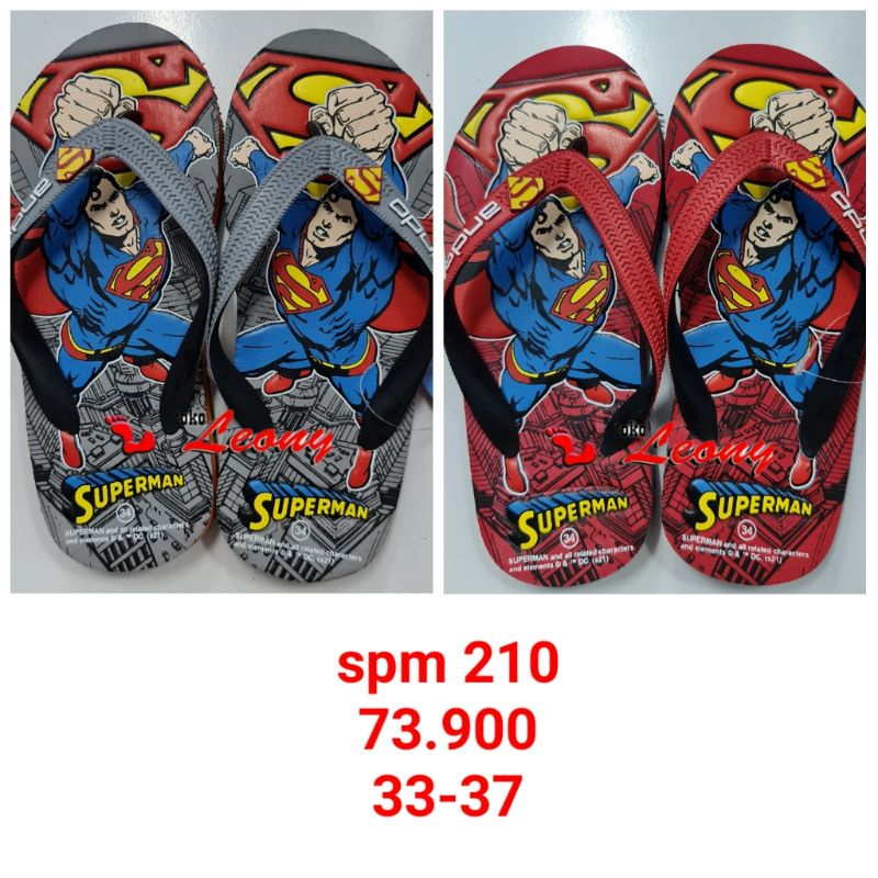 Dép xỏ ngón hình siêu nhân Ando SPM 210 size 33-37 cho bé