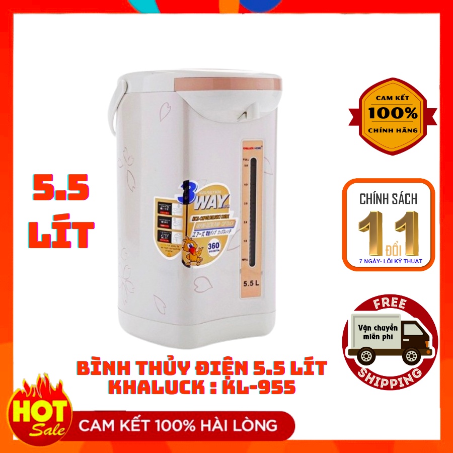 Bình thủy điện thông minh Khaluck KL-945( 5.5 lít, công suất 800W) - Gia Dụng Linh Nhi