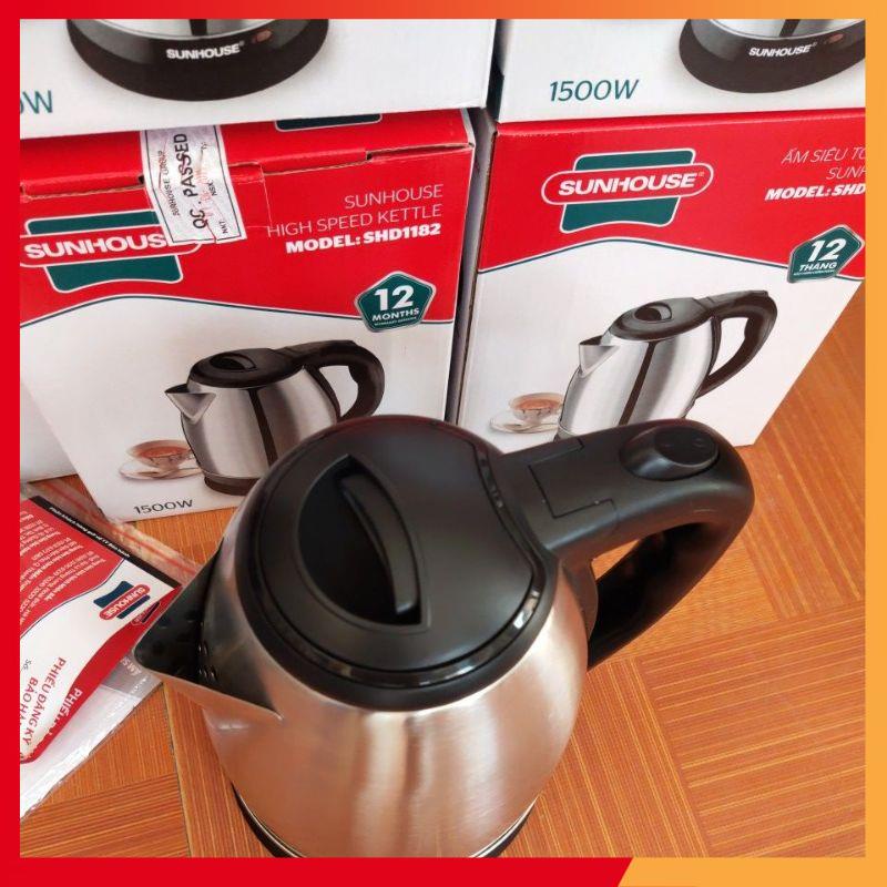 Ấm siêu tốc inox SUNHOUSE SHD1182