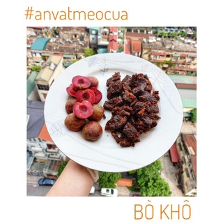 Thịt Bò Khô gói hút chân không 200g - Ăn Vặt Mèo Cua