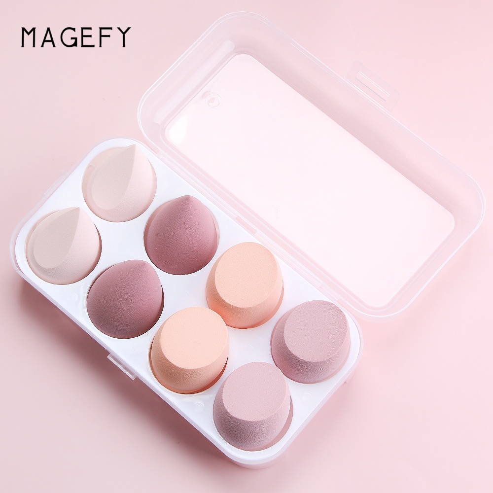 MAGEFY 8 miếng mút trang điểm kèm hộp