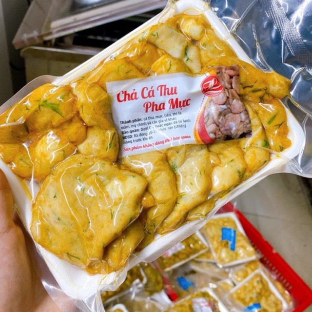 500gr chả cá thu pha mực chuẩn Hạ Long- chỉ giao hoả tốc
