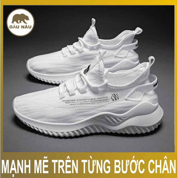 Giày sneaker nam trắng GN779 shop Gấu Nâu chuyên giày nam đẹp " .