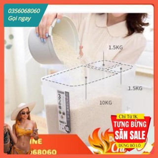 🍃Thùng Đựng Gạo Thông Minh Xuất Nhật 3 trong 1🍃