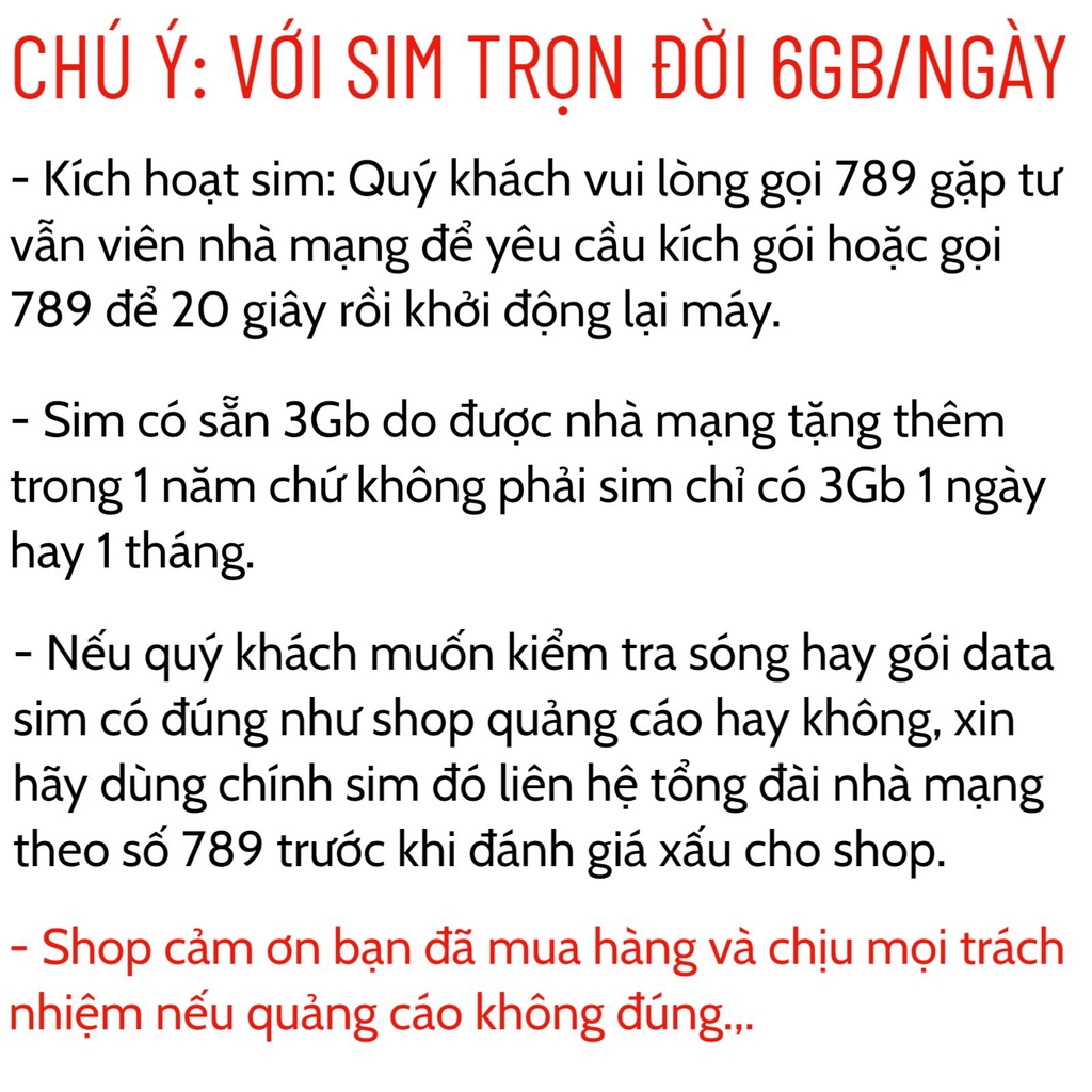 Sim data 4g vietnamobile giá rẻ 180Gb tốc độ cao 1 tháng duy trì chỉ với 50k sim trọn đời 6Gb 1 ngày