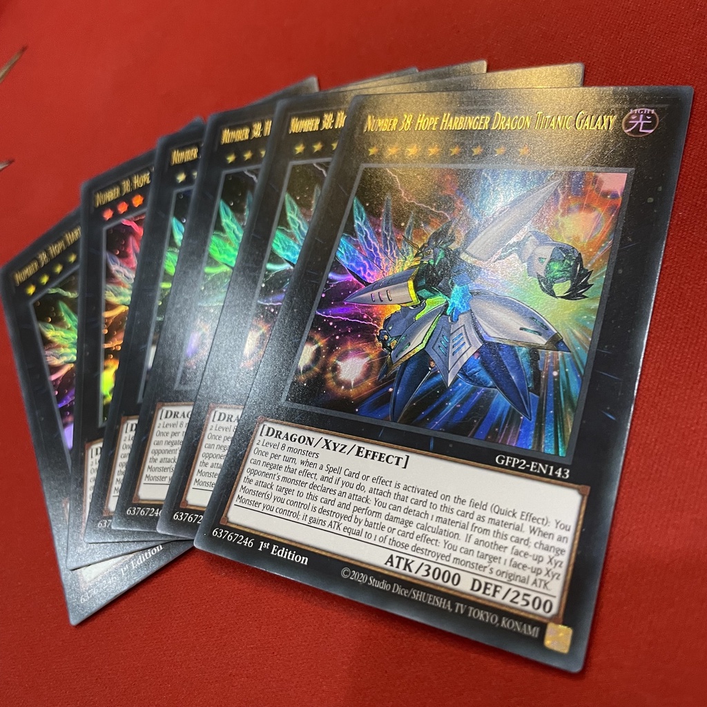 [Thẻ Bài Yugioh Chính Hãng] Number 38: Hope Harbinger Dragon Titanic Galaxy