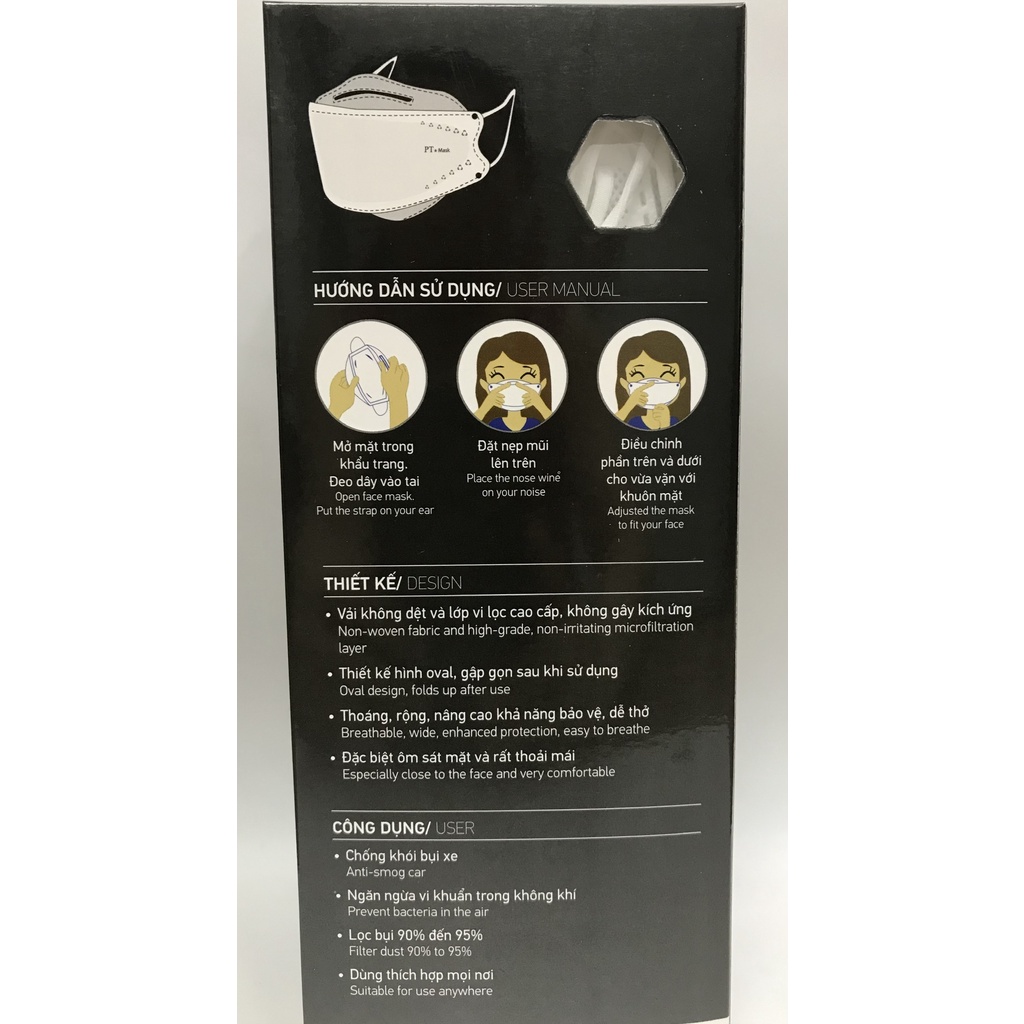 Khẩu trang y tế cao cấp KF94 PT Mask
