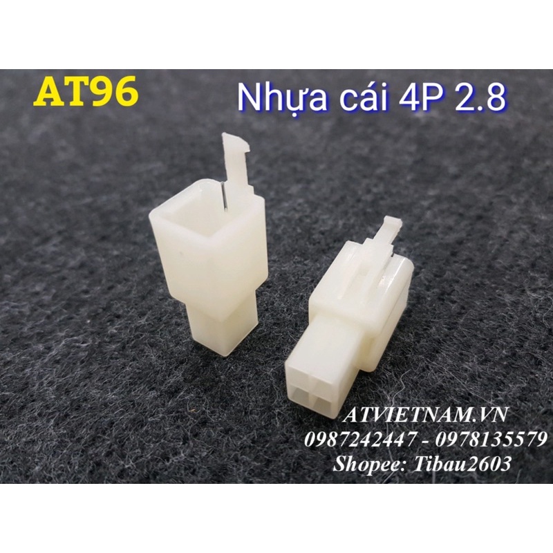Nhựa đầu CÁI 4 lỗ 4P 2.8 - AT96