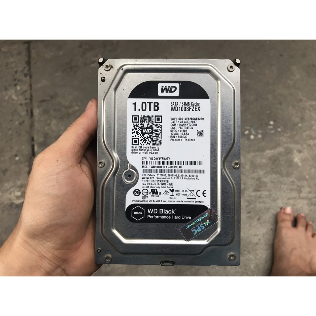 ổ cứng cho PC máy tính bàn wd black 1TB 7200RPM sata 3 6 GB/s 3.5 &quot; inch hdd 100% Good 1000GB