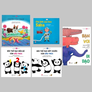 Sách - Tranh Truyện Ehon Nhật Bản - Chủ điểm bé làm quen với Ehon 0 - 3 tuổi - Cùng Tập Thể Dục Nào (Bộ 5 quyển)