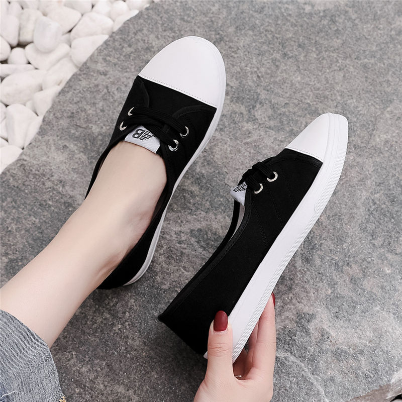 Women's White Shoes Breathable Canvas Shoes | BigBuy360 - bigbuy360.vn