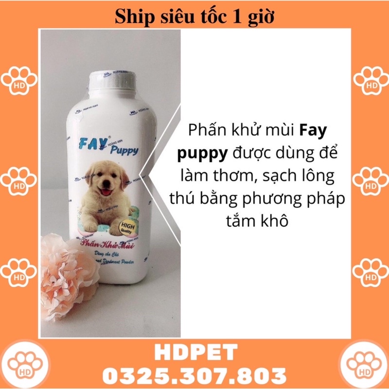 PHẤN FAY KHỬ MÙI HÔI CHO CHÓ MÈO CON 120G
