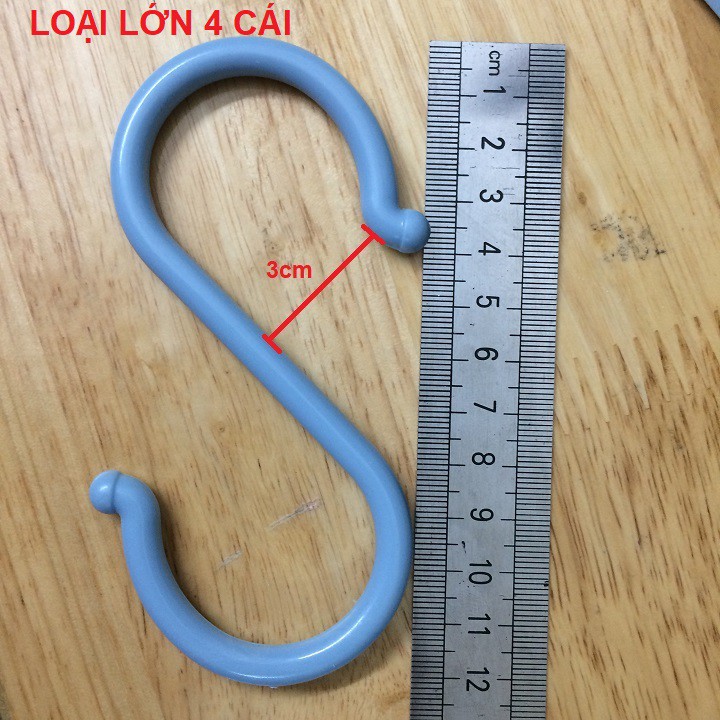 MÓC NHỰA KIỂU S LỚN COMBO 4 CÁI 1 BỊCH - DIY290