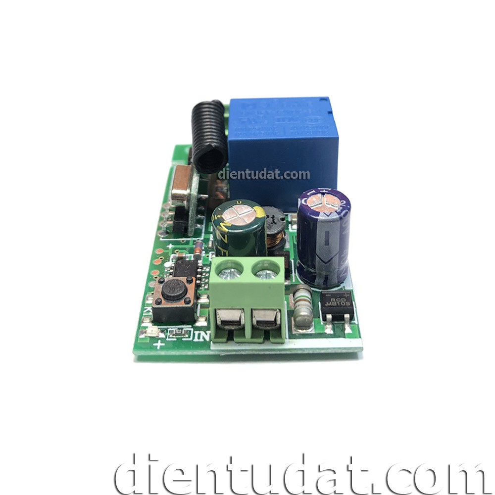 Mạch Điều Khiển RF 433MHz 1 Relay 220V IN OUT - Kèm Hộp