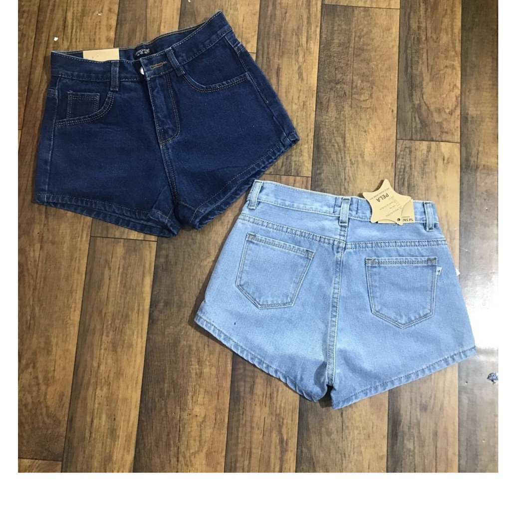 QUẦN SHORT JEAN NỮ TRƠN 2 MÀU HÌNH CHỤP THẬT