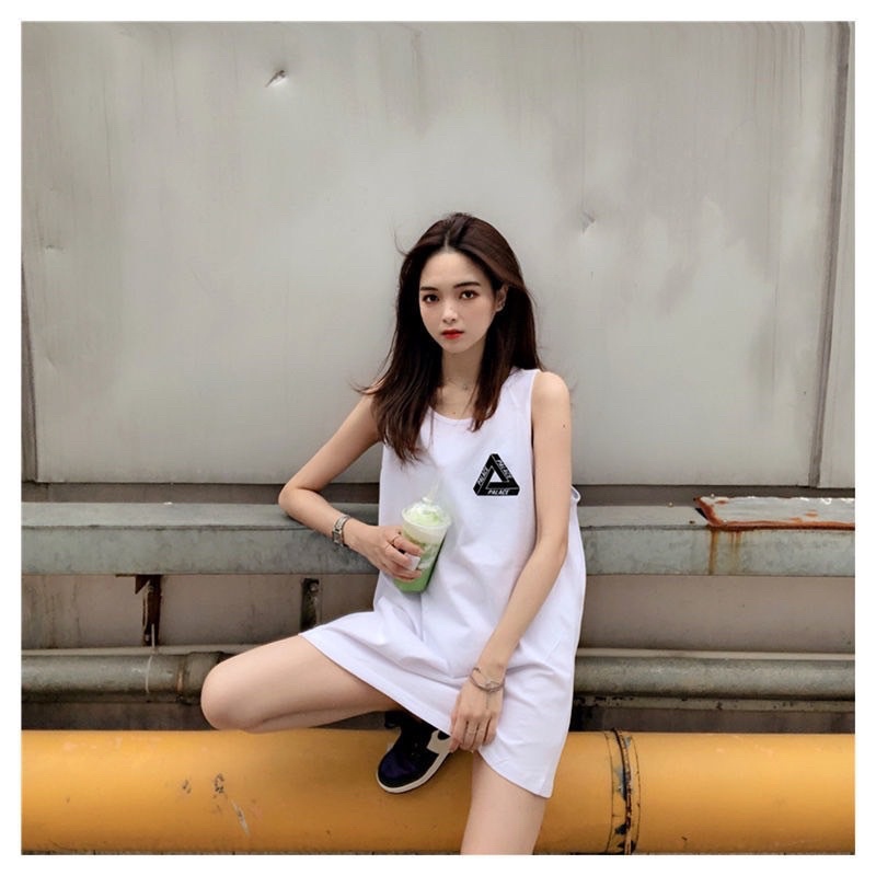 Váy Tanktop Comes Dáng Xuông PHULA Nữ 🌸 [FREESHIP] Đầm Sát Nách Hình Basic Trơn Màu ĐEN | TRẮNG | XANH Ulzzang | BigBuy360 - bigbuy360.vn