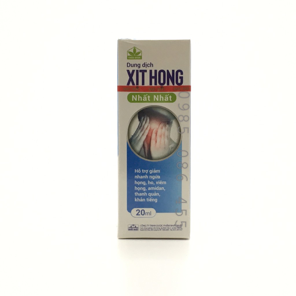 (CHÍNH HÃNG) Xịt họng nhất nhất 20ml