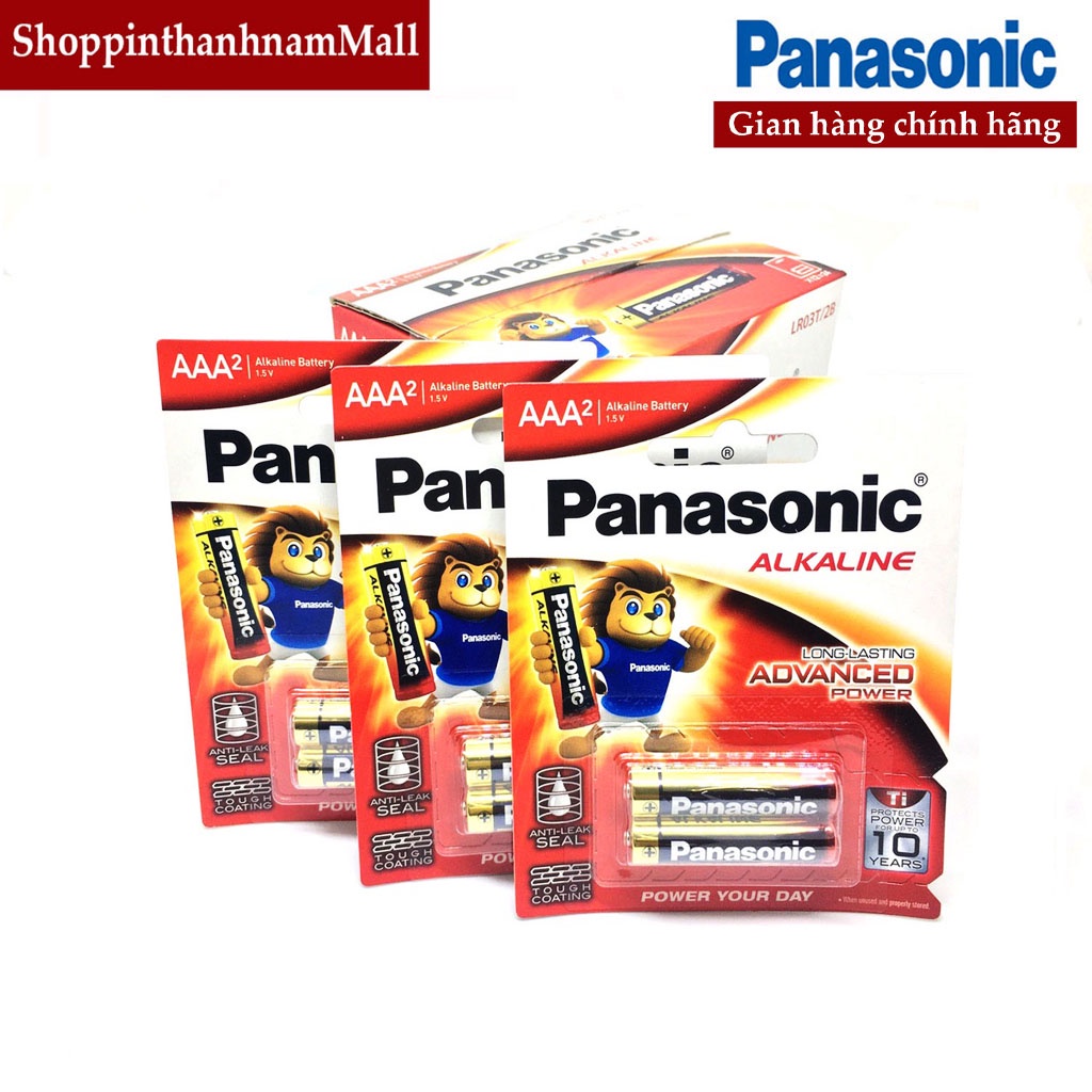 Pin AA / Pin AAA Panasonic Alkaline 1,5 V Vỉ 2 Viên Chính Hãng