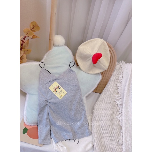 Váy 2 dây, đầm 2 dây bé gái xẻ tà dáng xuông