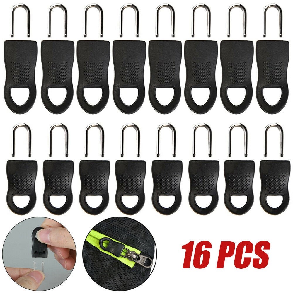 Set 16 Phụ Kiện Khóa Kéo Thay Thế Dành Cho Dây Kéo/Túi/Giày/Túi