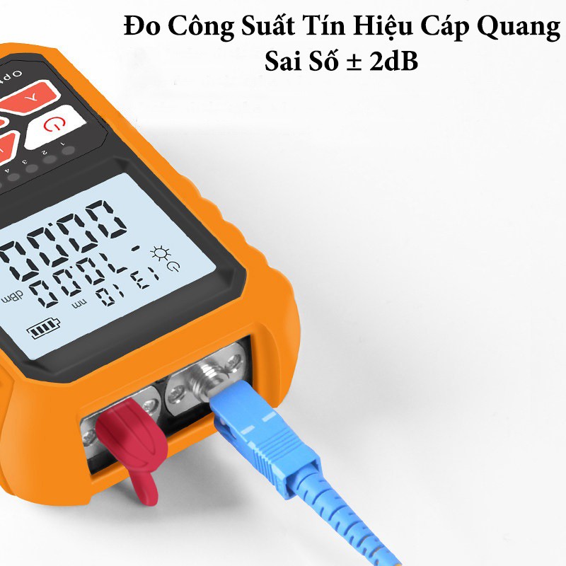 Máy test cáp mạng đa năng - Đo Thông dây mạng RJ45 - Bút soi thông cáp quang 15KM sử dụng pin sạc kết nối PC - Normal 15
